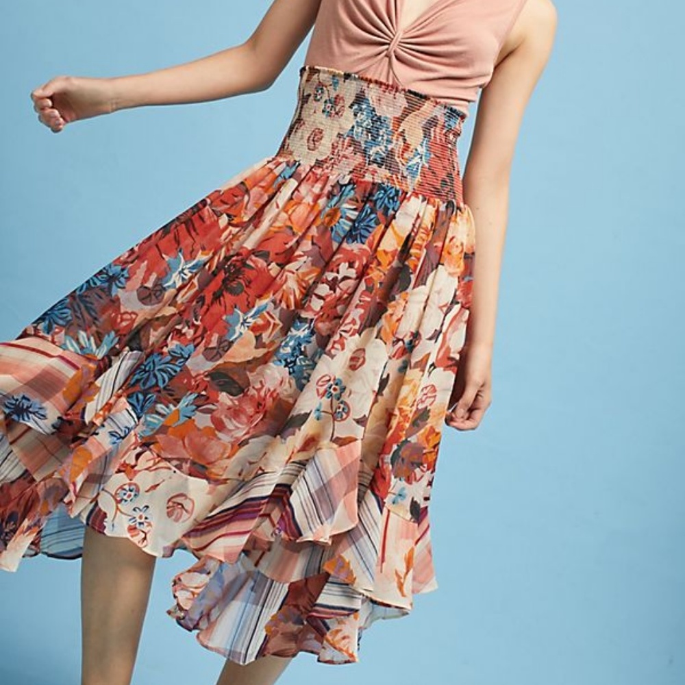 Anthropologie Akemi+Kin Theola Maxi Floral Skirt